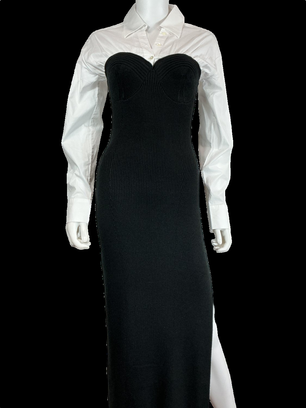 Staud Ribbed Multicolor Hazel Dress Size M